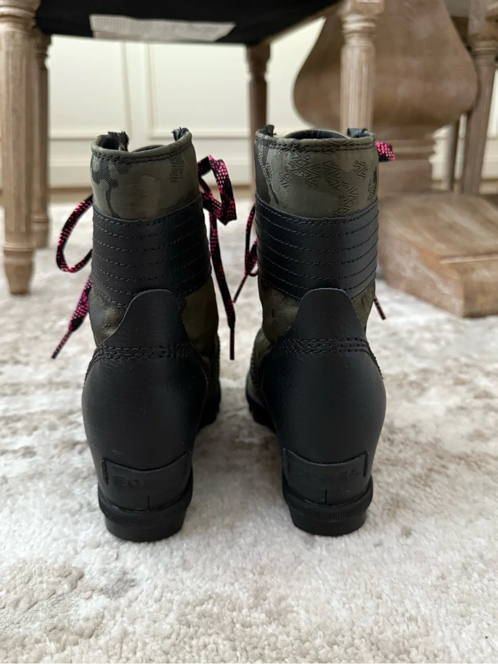 Sorel Lexie Camo Wedge Winter Boots
